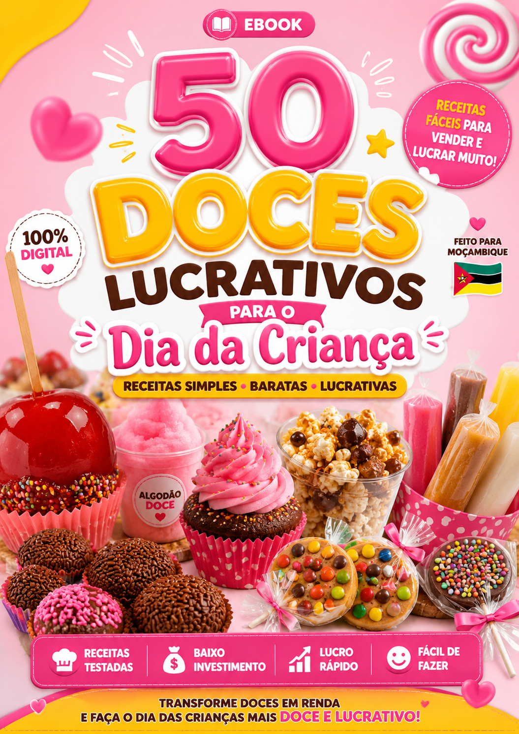 Doces infantis variados